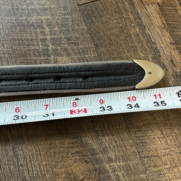 Leopard Print Women's Belt with Silver Buckle - Picture 7 of 8